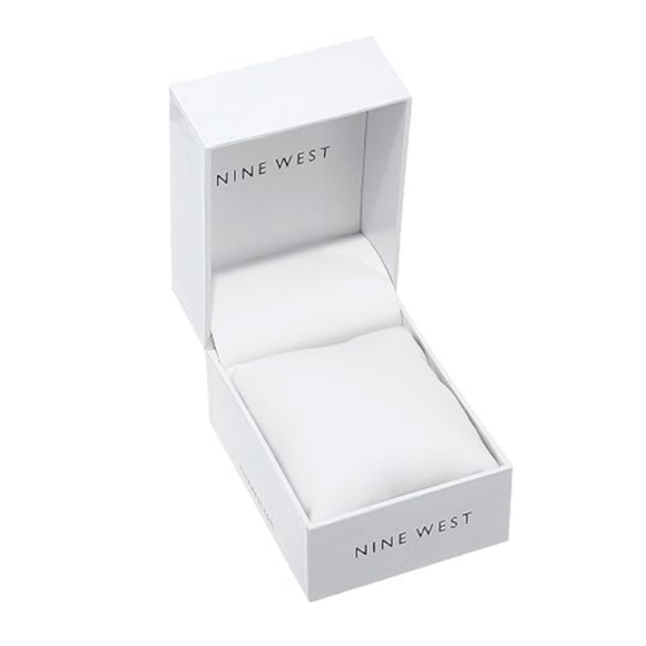 Women's Floral Dial Strap Watch Black Silver - Picture 3 of 4